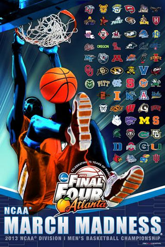 Shop 2013 Official NCAA Final Four March Madness All Teams Basketball Print Poster - Sporting Up