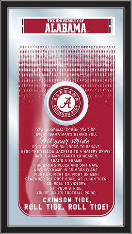 Alabama Crimson Tide Holland Bar Stool Co. Fight Song Mirror (26" x 15") - Sporting Up