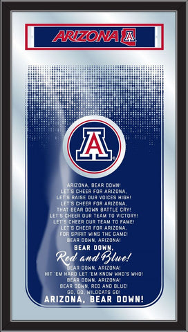 Arizona Wildcats Holland Bar Stool Co. Fight Song Mirror (26" x 15") - Sporting Up
