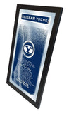 Brigham Young BYU Cougars Holland Bar Tabouret Co. Miroir Fight Song (26" x 15") - Sporting Up