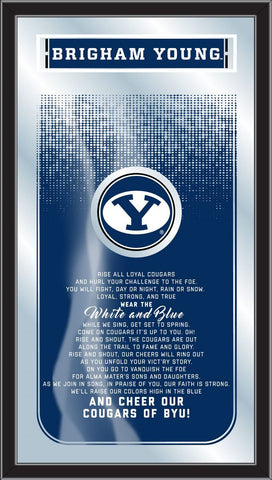 Shop Brigham Young BYU Cougars Holland Bar Tabouret Co. Miroir Fight Song (26" x 15") - Sporting Up