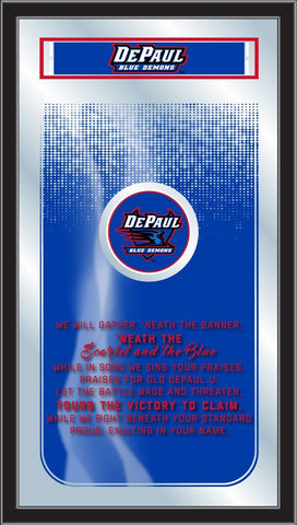 Compre DePaul Blue Demons Holland Bar Taburete Co. Espejo Fight Song (26" x 15") - Sporting Up