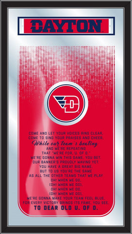Handla Dayton Flyers Holland Bar Stool Co. Fight Song Mirror (26" x 15") - Sporting Up