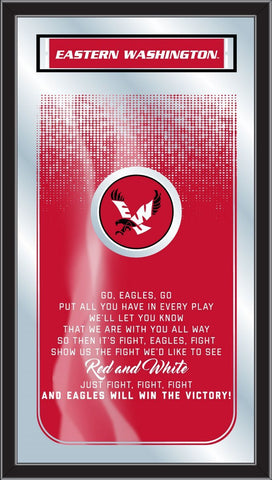 Eastern Washington Eagles Holland Barhocker Co. Fight Song Spiegel (26" x 15") – Sporting Up