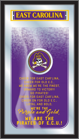 Shop East Carolina Pirates Holland Bar Stool Co. Fight Song Mirror (26" x 15") - Sporting Up