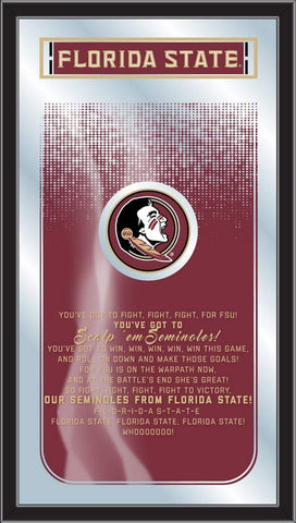 Shop Florida State Seminoles Holland Bar Stool Co. Fight Song Mirror (26" x 15") - Sporting Up