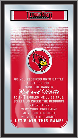 Shop Illinois State Redbirds Holland Bar Stool Co. Fight Song Mirror (26" x 15") - Sporting Up