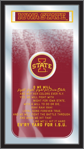 Iowa State Cyclones Holland Bar Tabouret Co. Miroir Fight Song (26" x 15") - Sporting Up