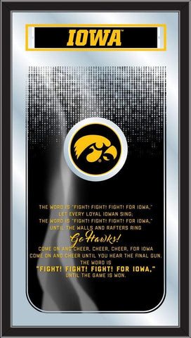 Iowa Hawkeyes Holland Bar Tabouret Co. Miroir Fight Song (26" x 15") - Sporting Up