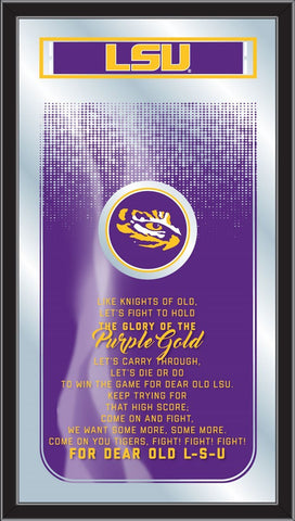 Boutique LSU Tigers Holland Bar Tabouret Co. Miroir Fight Song (26" x 15") - Sporting Up