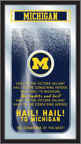 Michigan Wolverines Holland Bar Stool Co. Fight Song Mirror (26" x 15") - Sporting Up