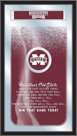 Mississippi State Bulldogs Holland Bar Tabouret Co. Miroir Fight Song (26" x 15") - Sporting Up