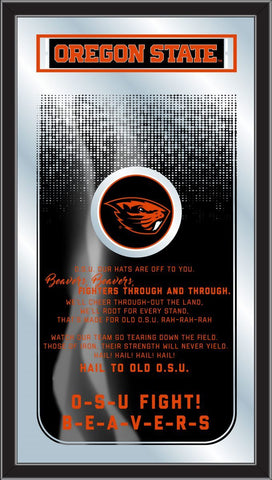 Oregon State Beavers Holland Bar Taburete Co. Espejo de canción de lucha (26" x 15") - Sporting Up