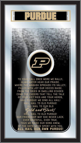 Purdue Boilermakers Holland Barhocker Co. Fight Song Spiegel (26" x 15") – Sporting Up