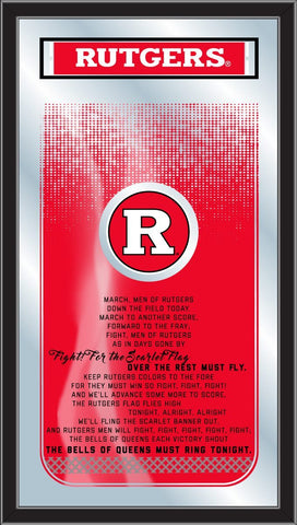 Shoppen Sie Rutgers Scarlet Knights Holland Barhocker Co. Fight Song Spiegel (26" x 15") – Sporting Up