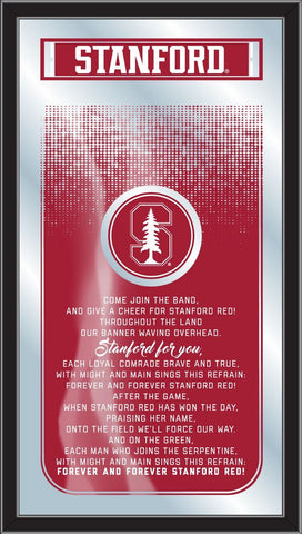Compre Stanford Cardinal Holland Bar Taburete Co. Espejo Fight Song (26" x 15") - Sporting Up