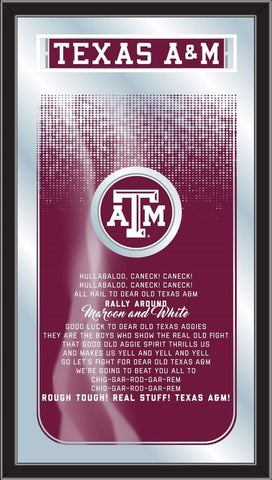 Texas A&M Aggies Holland Bar Stool Co. Fight Song Mirror (26" x 15") - Sporting Up