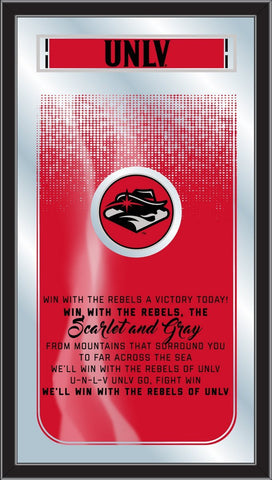 Shop UNLV Rebels Holland Bar Stool Co. Fight Song Mirror (26" x 15") - Sporting Up
