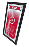 Utah Utes Holland Bar Stool Co. Fight Song Mirror (26" x 15") - Sporting Up