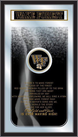 Shop Wake Forest Demon Deacons Holland Bar Stool Co. Fight Song Mirror (26" x 15") - Sporting Up