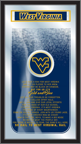 Handla West Virginia Mountaineers Holland Bar Stool Co. Fight Song Mirror (26" x 15") - Sporting Up