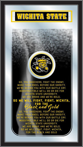 Shop Wichita State Shockers Holland Bar Stool Co. Fight Song Mirror (26" x 15") - Sporting Up