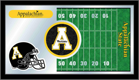 Shop Appalachian State Moutaineers HBS Football Framed Glass Wall Mirror (26"x15") - Sporting Up