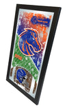 Boise State Broncos HBS Football Framed Hanging Glass Wall Mirror (26"x15") - Sporting Up
