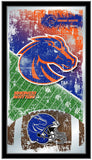 Boise State Broncos HBS Football Framed Hanging Glass Wall Mirror (26"x15") - Sporting Up