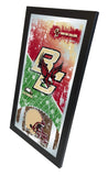 Boston College Eagles HBS Fotbollsram hängande glasväggspegel (26"x15") - Sporting Up