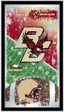 Boston College Eagles HBS Fotbollsram hängande glasväggspegel (26"x15") - Sporting Up