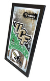 UCF Knights HBS Espejo de pared de vidrio colgante con marco de fútbol negro (26 "x 15") - Sporting Up