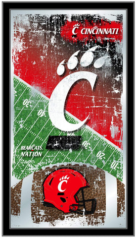 Handla Cincinnati Bearcats HBS Fotbollsram hängande glasväggspegel (26"x15") - Sporting Up