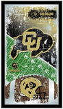 Colorado Buffaloes HBS Fotbollsram hängande glasväggspegel (26"x15") - Sporting Up