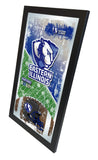 Espejo de pared de vidrio colgante con marco de fútbol americano Eastern Illinois Panthers HBS (26 x 15 pulgadas) - Sporting Up
