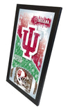 Indiana Hoosiers HBS Roter Fußball-Wandspiegel zum Aufhängen aus Glas (66 x 38 cm) – Sporting Up