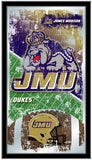 James Madison Dukes HBS Football Framed Hanging Glass Wall Mirror (26"x15") - Sporting Up