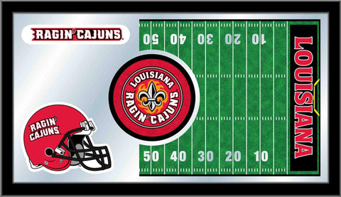 Handla Louisiana-Lafeyette Ragin Cajuns HBS fotbollsglasväggspegel (26"x15") - Sporting Up