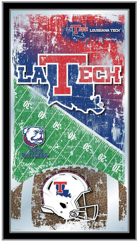 Kaufen Sie Louisiana Tech Bulldogs HBS Fußball-Wandspiegel zum Aufhängen aus Glas (66 x 38 cm) – Sporting Up