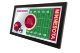 Minnesota Golden Gophers HBS Espejo de pared de vidrio colgante con marco de fútbol (26 "x 15") - Sporting Up