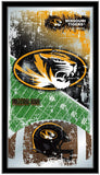 Missouri Tigers HBS Black Football Framed Hanging Glass Wall Mirror (26"x15") - Sporting Up