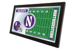 Northwestern Wildcats HBS Football Framed Hanging Glass Wall Mirror (26"x15") - Sporting Up