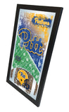 Miroir mural en verre suspendu avec cadre de football HBS des Panthers de Pittsburgh (26"x15") - Sporting Up
