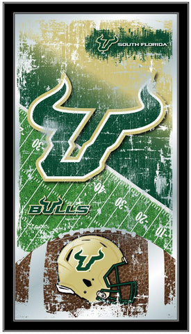 Handla South Florida Bulls HBS Fotbollsram hängande glasväggspegel (26"x15") - Sporting Up