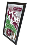 Texas A&M Aggies HBS Fotbollsram hängande glasväggspegel (26"x15") - Sporting Up