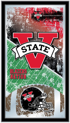 Compre Valdosta State Blazers HBS Espejo de pared de vidrio colgante con marco de fútbol (26 "x 15") - Sporting Up