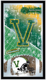 Miroir mural en verre suspendu avec cadre de football HBS Vermont Catamounts (26"x15") - Sporting Up