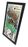 Western Michigan Broncos HBS Football Framed Hanging Glass Wall Mirror (26"x15") - Sporting Up
