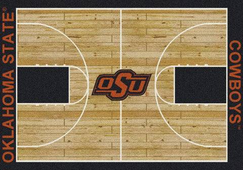 Shop Oklahoma State Cowboys Milliken Basketball Home Court Novelty Area Rug - Sporting Up