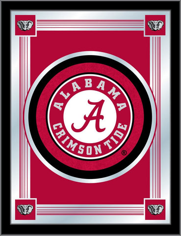 Alabama Crimson Tide Holland Bar Tabouret Co. Miroir à logo rouge collector (17" x 22") - Sporting Up